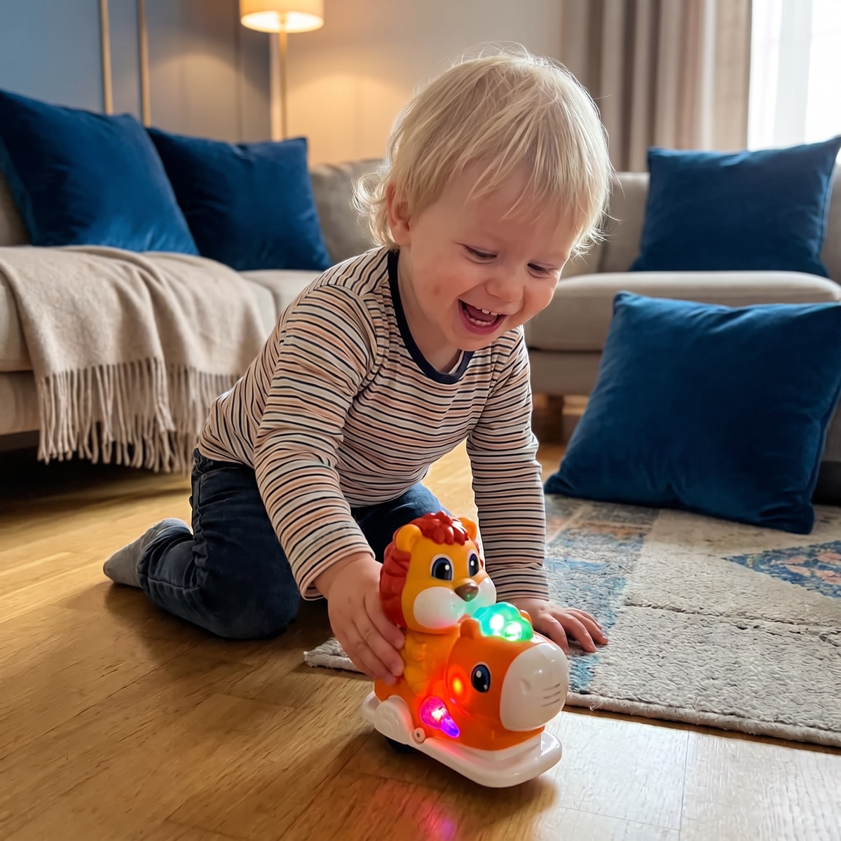 Interactief Schommelend Dierenspeelgoed met Muziek en Licht