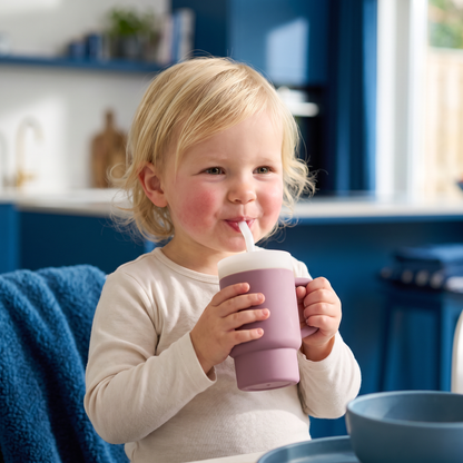 Lekvrije Siliconen Drinkbeker met Rietje voor Peuters