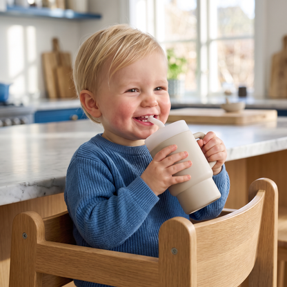 Lekvrije Siliconen Drinkbeker met Rietje voor Peuters