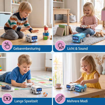 Slimme RC Mini Bus Speelgoed – Auto met Gebarenbesturing & LED-Licht voor Kinderen