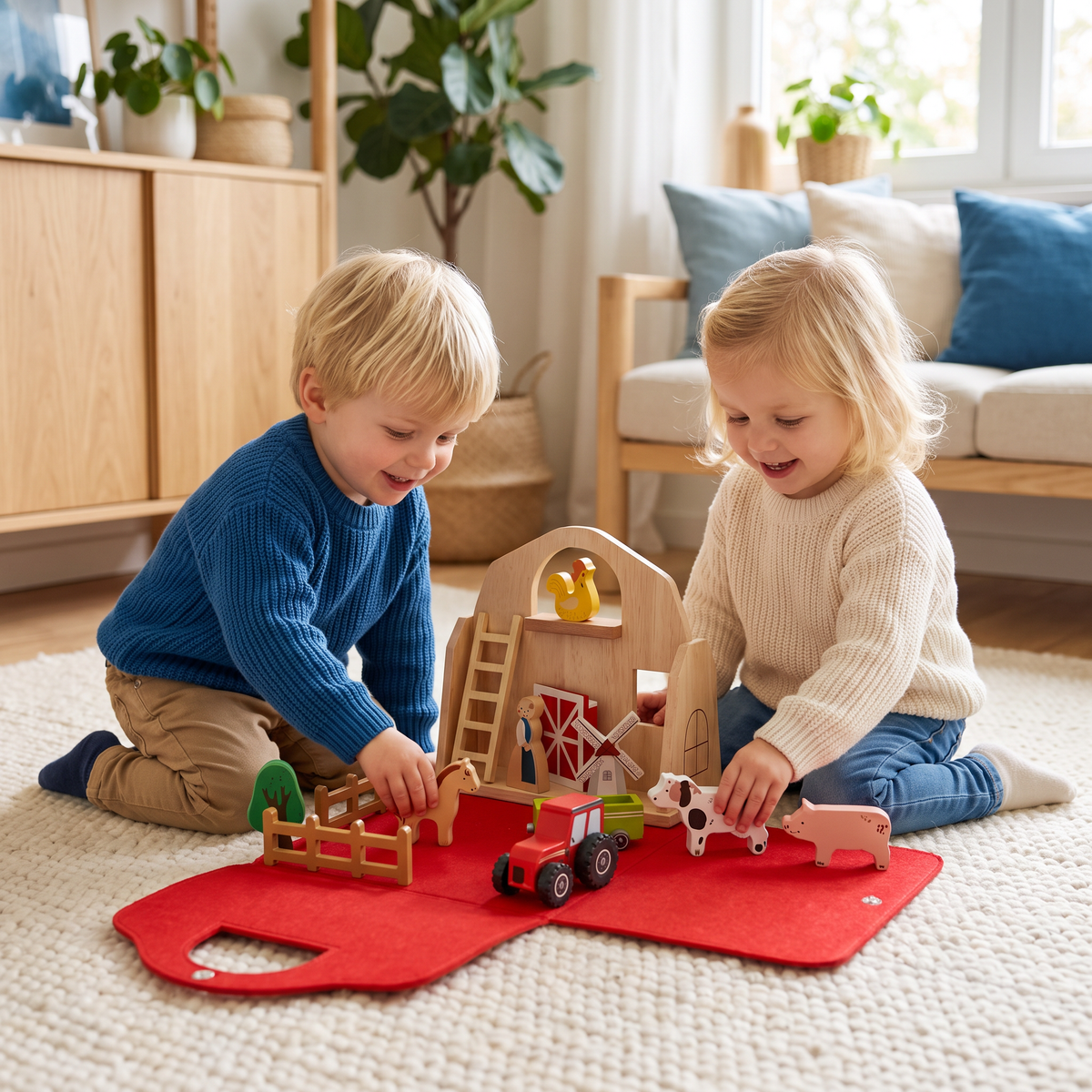 Montessori Houten Muziekinstrumenten Set voor Baby’s - Sensorisch & Muzikaal Educatief Speelgoed