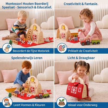 Montessori Houten Muziekinstrumenten Set voor Baby’s - Sensorisch & Muzikaal Educatief Speelgoed