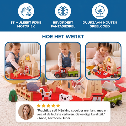 Montessori Houten Muziekinstrumenten Set voor Baby’s - Sensorisch & Muzikaal Educatief Speelgoed