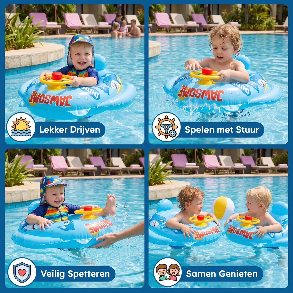 Baby Zwemring met Stuurwiel voor Peuters