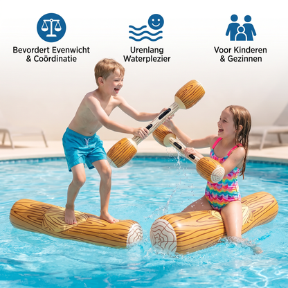 Opblaasbaar Pool Battle Spel voor Kinderen – Waterbalans & Spetterspel