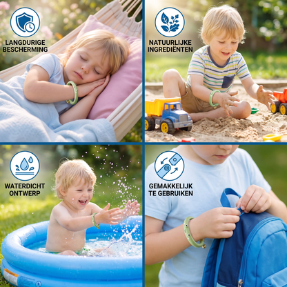 Kinder Muggenwerende Armband met Schattig Dierenontwerp en Waterdicht Design