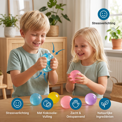 Stressbal Met Kokosolie-Vulling – Zacht & Ontspannend