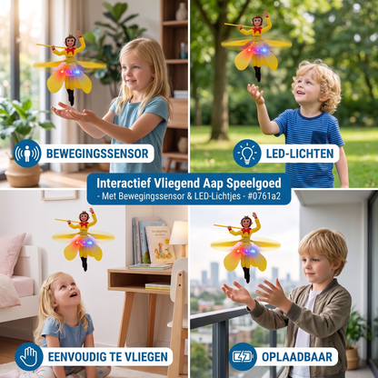Interactief Vliegend Aap Speelgoed Met Bewegingssensor & LED-Lichtjes