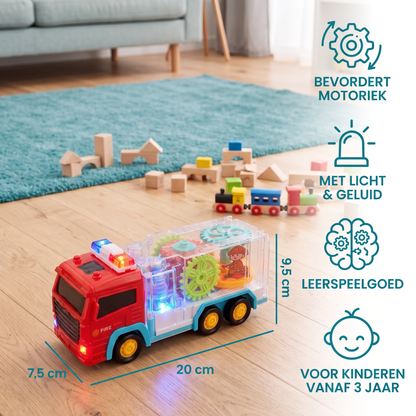 Interactief Brandweerwagen Tandwiel Speelgoed Met Licht
