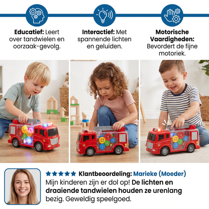 Interactief Brandweerwagen Tandwiel Speelgoed Met Licht