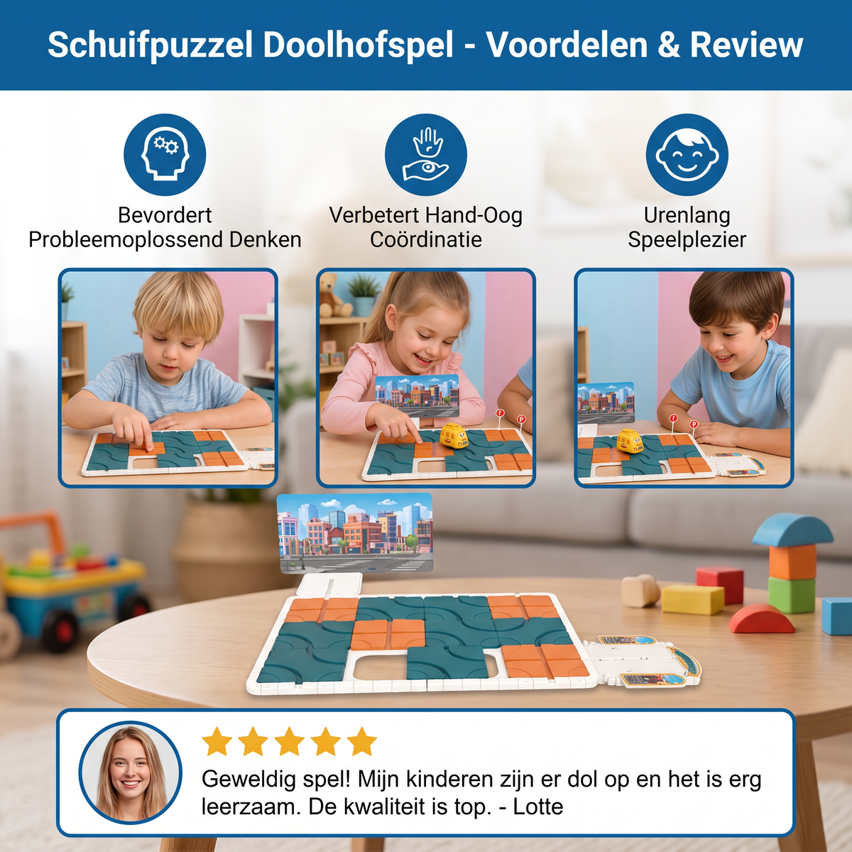 Schuifpuzzel Doolhofspel