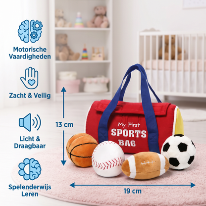 Mijn Eerste Sportknuffelset – Zacht Speelgoed Voor Baby’s