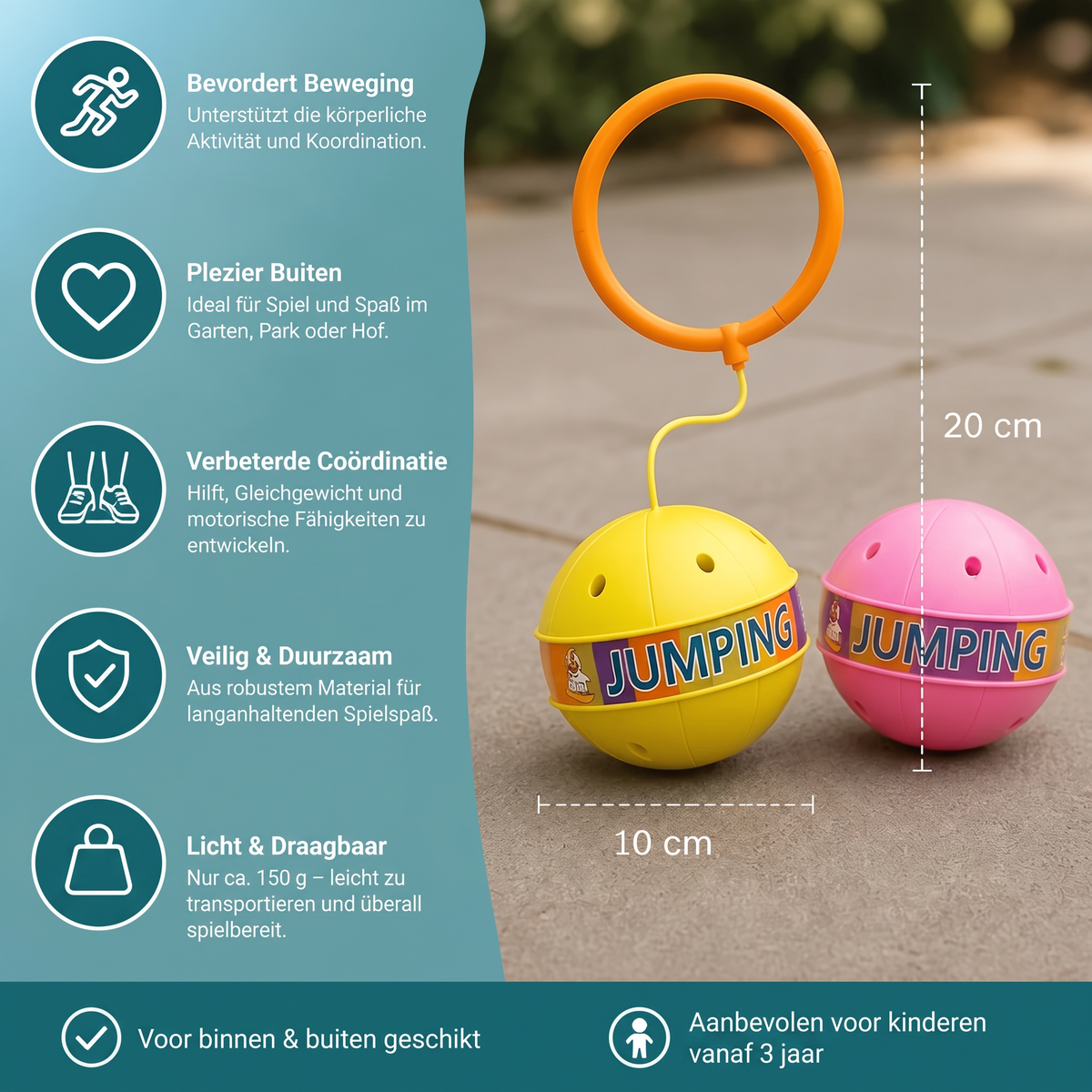 Interactief Skip-Ball-Knokkelspeelgoed Voor Kinderen