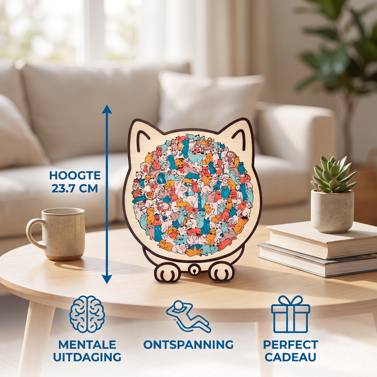 Kattenpuzzel Van Hout