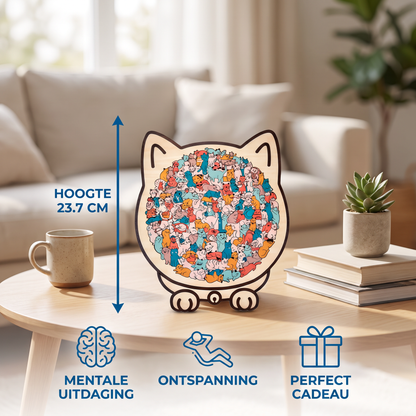 Kattenpuzzel Van Hout