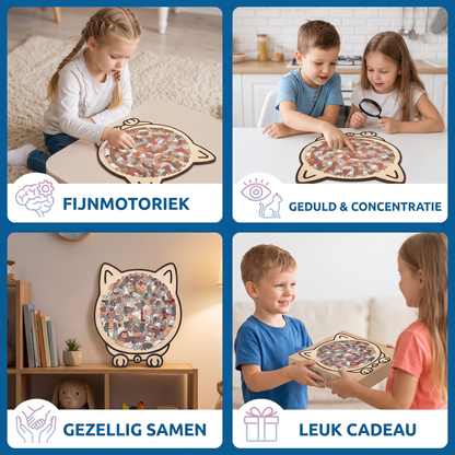 Kattenpuzzel Van Hout