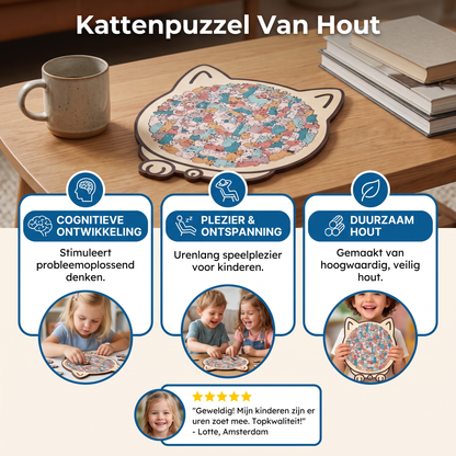 Kattenpuzzel Van Hout