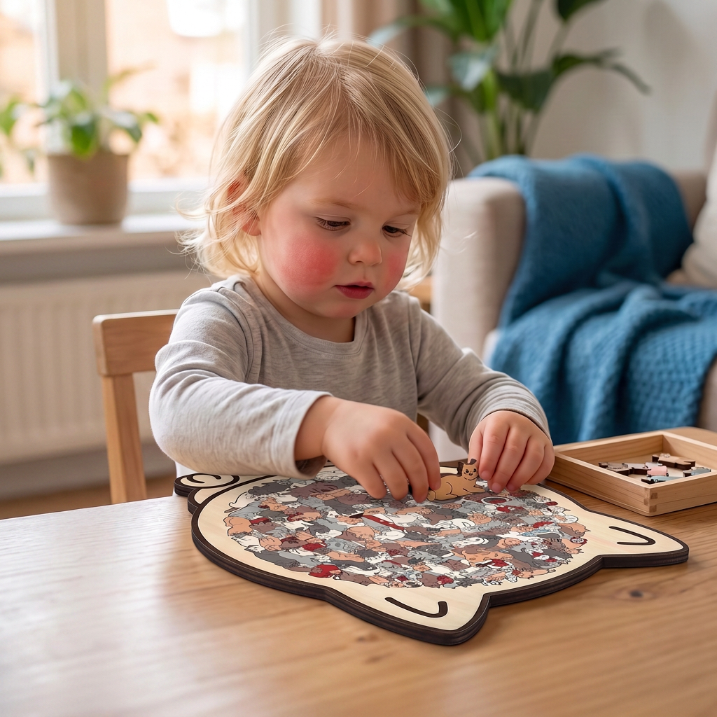 Kattenpuzzel Van Hout