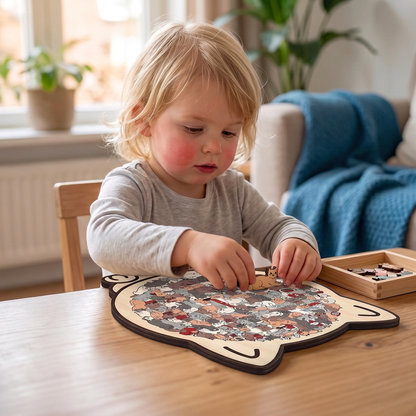 Kattenpuzzel Van Hout