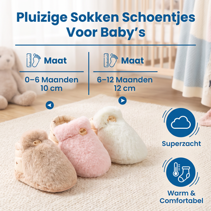 Pluizige Sokken Schoentjes Voor Baby's