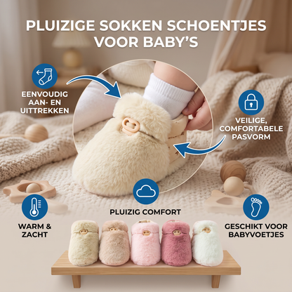 Pluizige Sokken Schoentjes Voor Baby's
