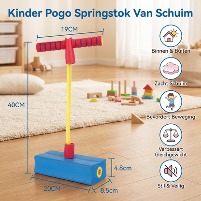 Kinder Pogo Springstok Van Schuim – Spring Speelgoed Voor Binnen En Buiten