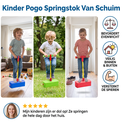 Kinder Pogo Springstok Van Schuim – Spring Speelgoed Voor Binnen En Buiten