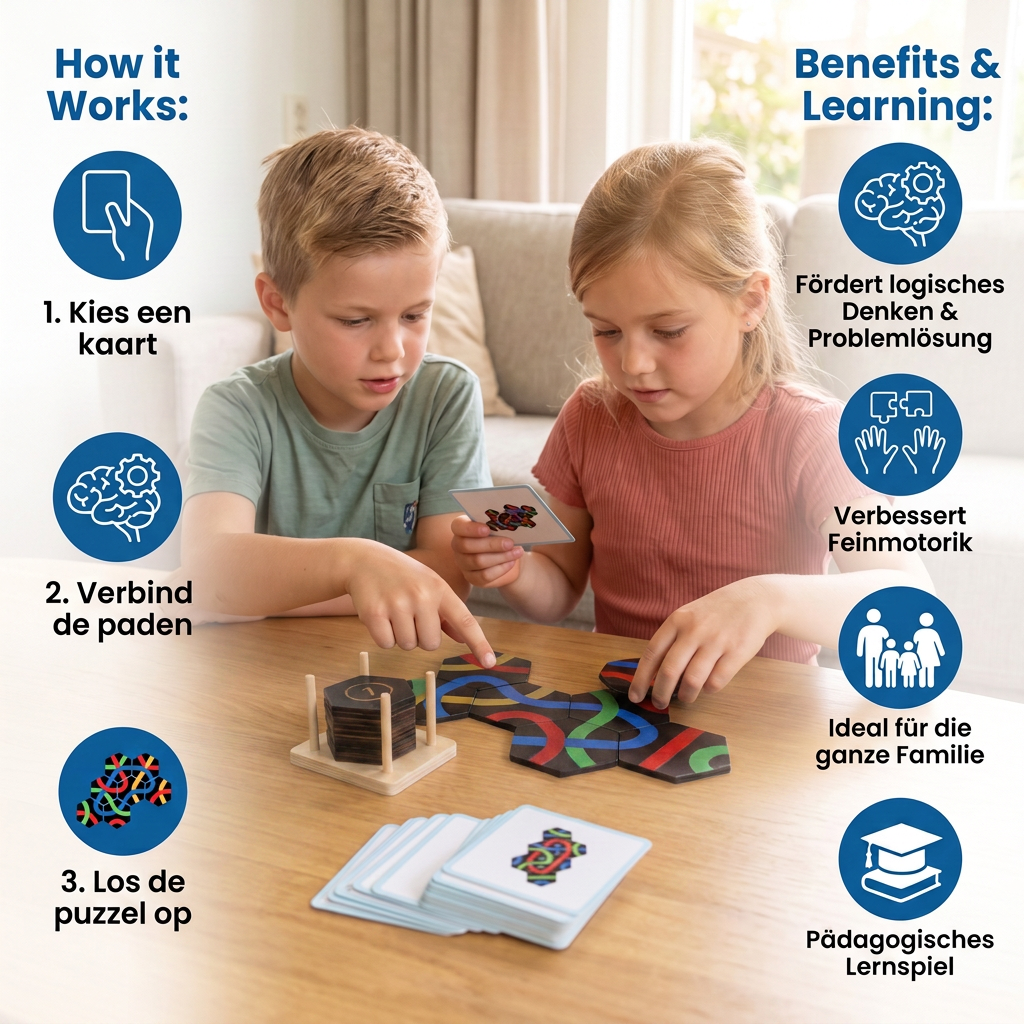 Padpuzzel – Educatief Wegzoek Leer- En Familiespel