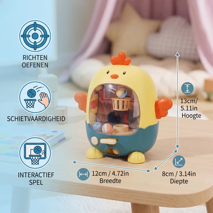 Interactief Kippen-Balspel voor Kinderen – Richten, Schieten & Raken Leerspel