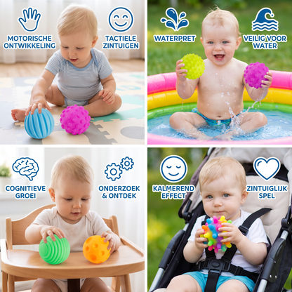 Baby Sensorische Ballenset – Voelen & Tastzin Stimuleren