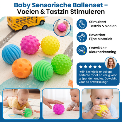 Baby Sensorische Ballenset – Voelen & Tastzin Stimuleren