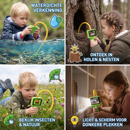 Kinder Ontdekkingscamera – Onderwater- en Natuurexploratiespeelgoed met Licht & Display