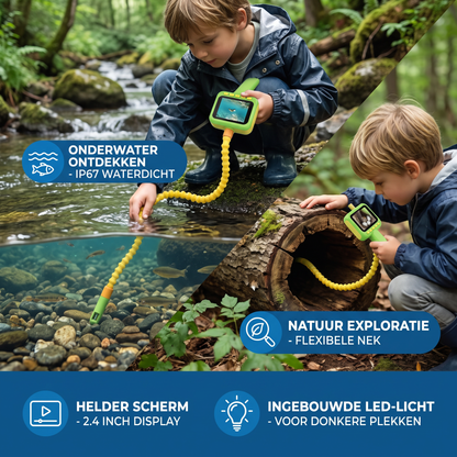 Kinder Ontdekkingscamera – Onderwater- en Natuurexploratiespeelgoed met Licht & Display