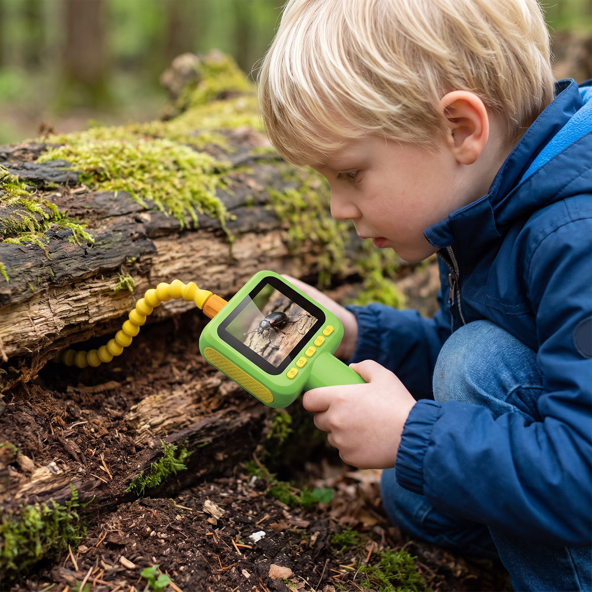Kinder Ontdekkingscamera – Onderwater- en Natuurexploratiespeelgoed met Licht & Display