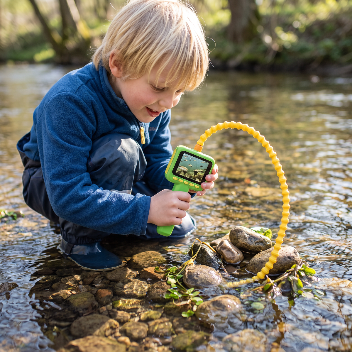 Kinder Ontdekkingscamera – Onderwater- en Natuurexploratiespeelgoed met Licht & Display