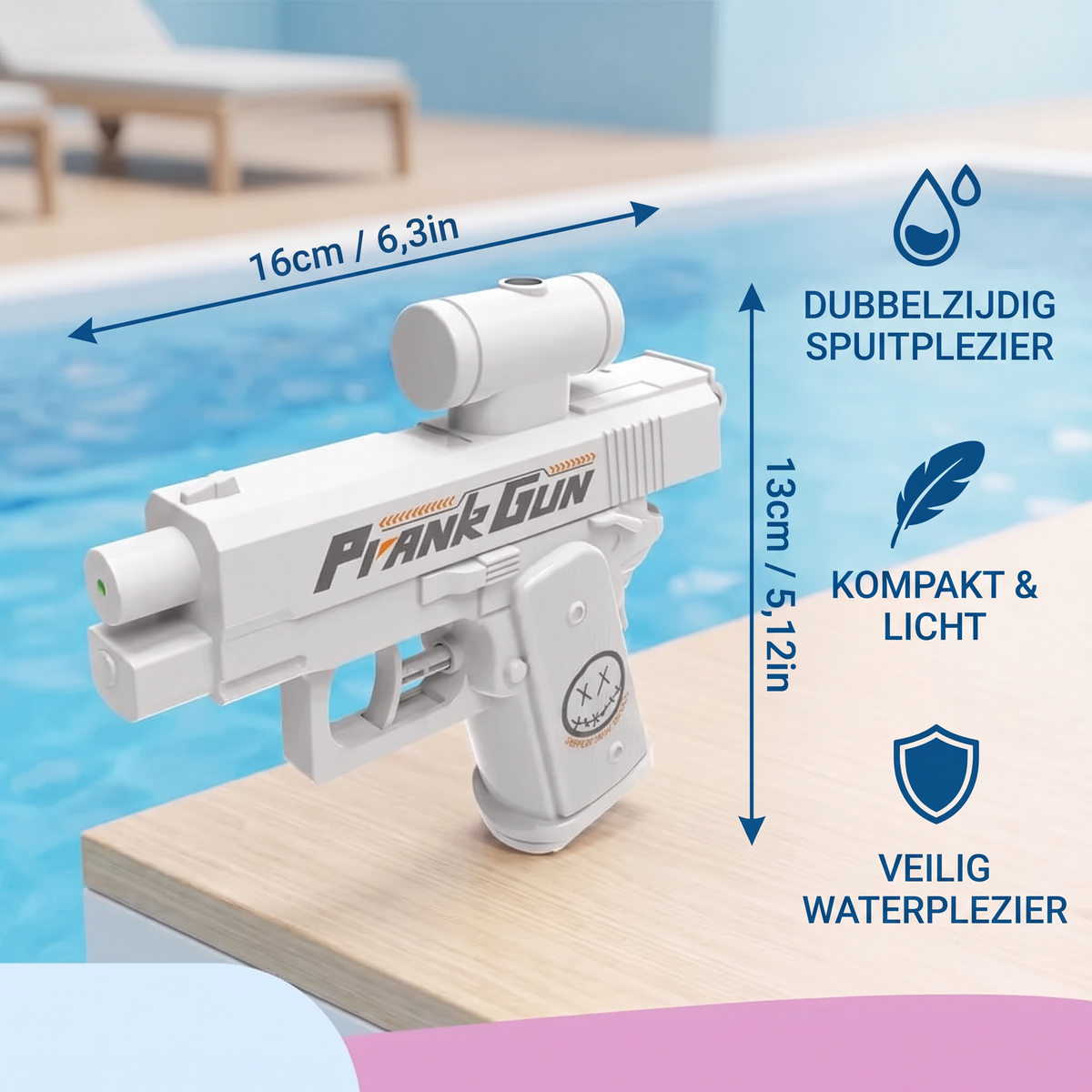 Dubbelzijdig Spuitend Waterpistool voor Kinderen – Mini Waterspeelgoed voor Plezier