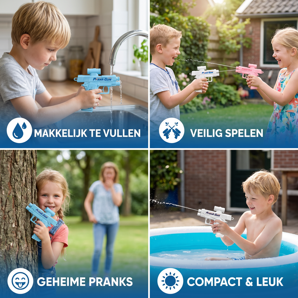 Dubbelzijdig Spuitend Waterpistool voor Kinderen – Mini Waterspeelgoed voor Plezier