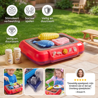 Kinder-BBQ Kookset met Speelgoedeten & Accessoires