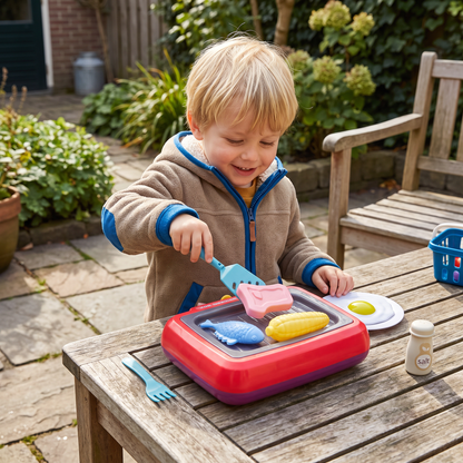 Kinder-BBQ Kookset met Speelgoedeten & Accessoires