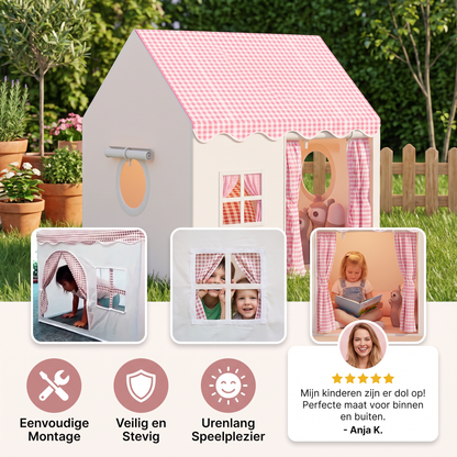 Kinderspeeltent met Ruitjesdak