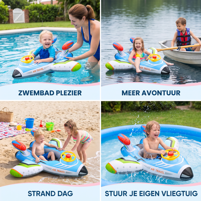 Opblaasbare Straaljager Zwemband met Zitje & Stuurwiel