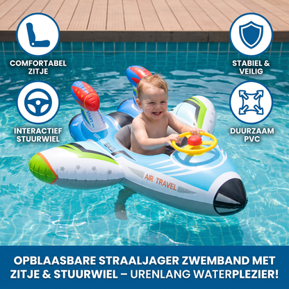 Opblaasbare Straaljager Zwemband met Zitje & Stuurwiel