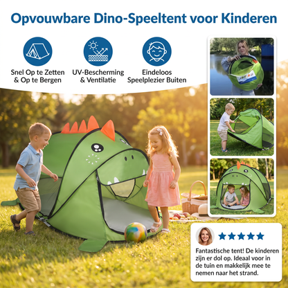 Opvouwbare Dino-Speeltent voor Kinderen – Perfect voor Warme Dagen & Gezellige Speeluren