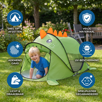 Opvouwbare Dino-Speeltent voor Kinderen – Perfect voor Warme Dagen & Gezellige Speeluren