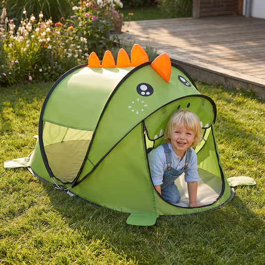 Opvouwbare Dino-Speeltent voor Kinderen – Perfect voor Warme Dagen & Gezellige Speeluren