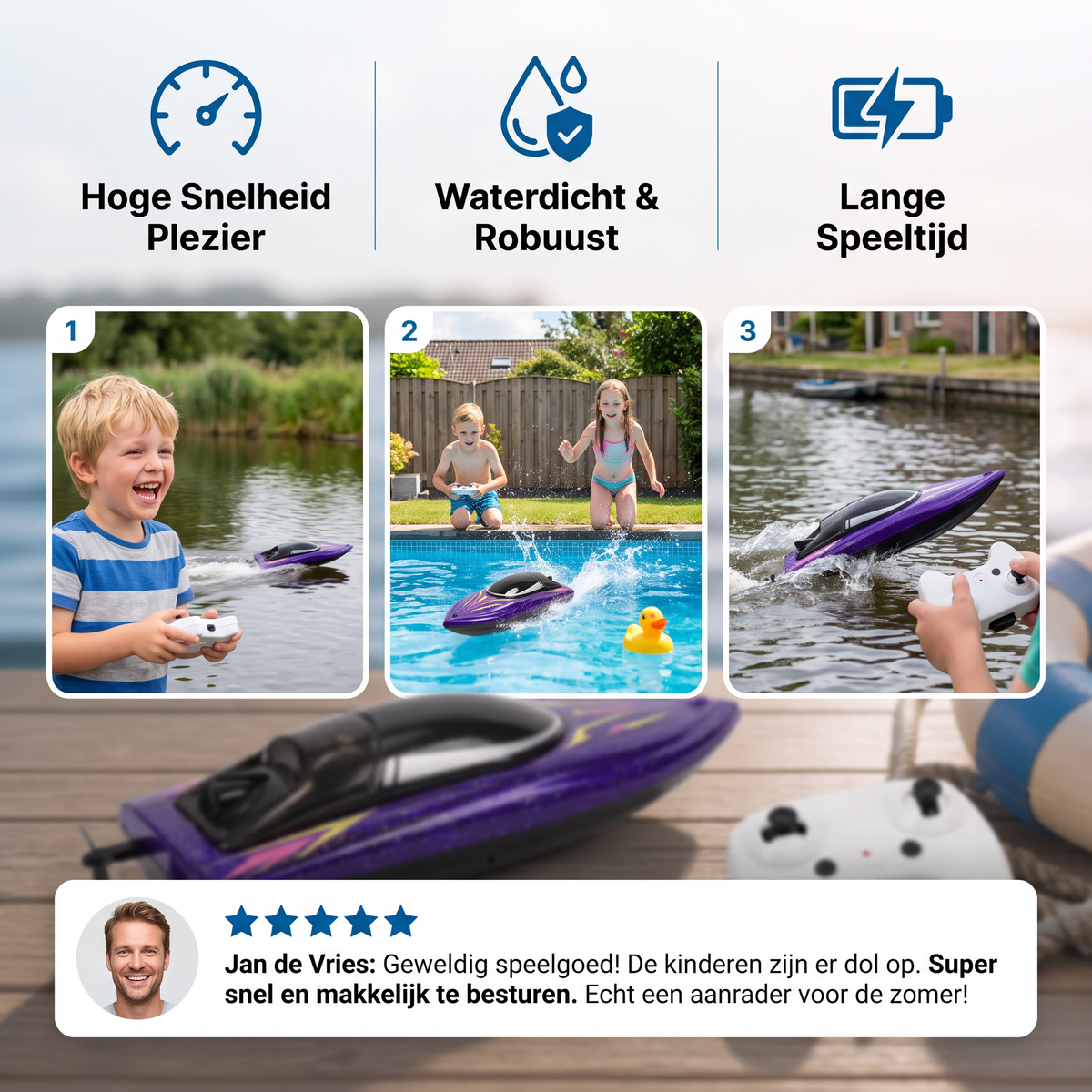 Elektrische Rennboot für Rasanten Wasserspaß im Sommer
