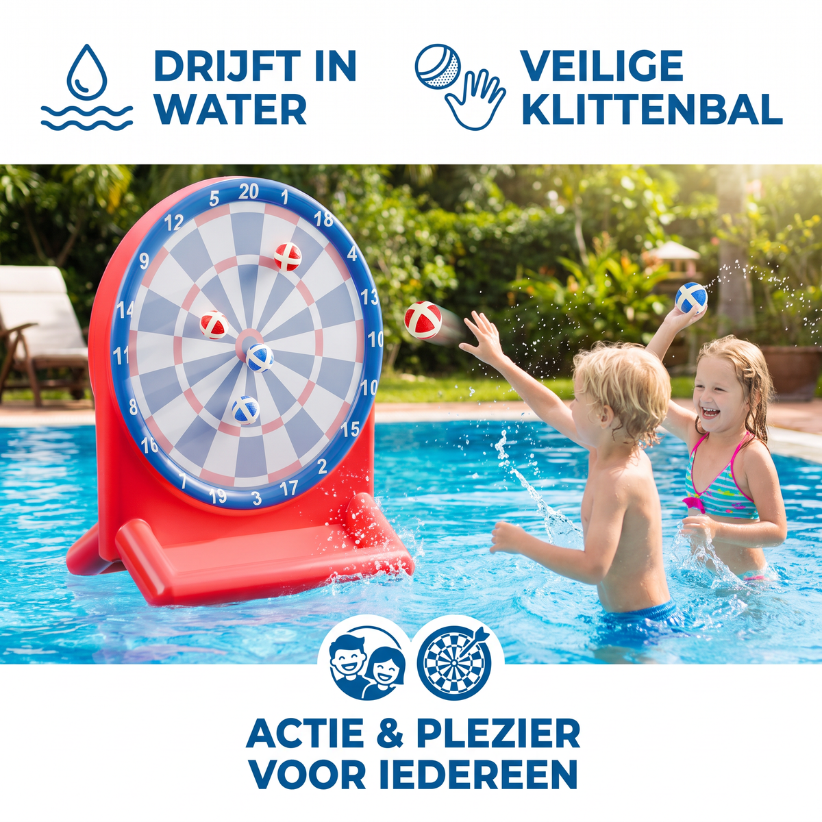Opblaasbaar Water-Doelspel met Darts – Outdoor Werpspel voor de Tuin