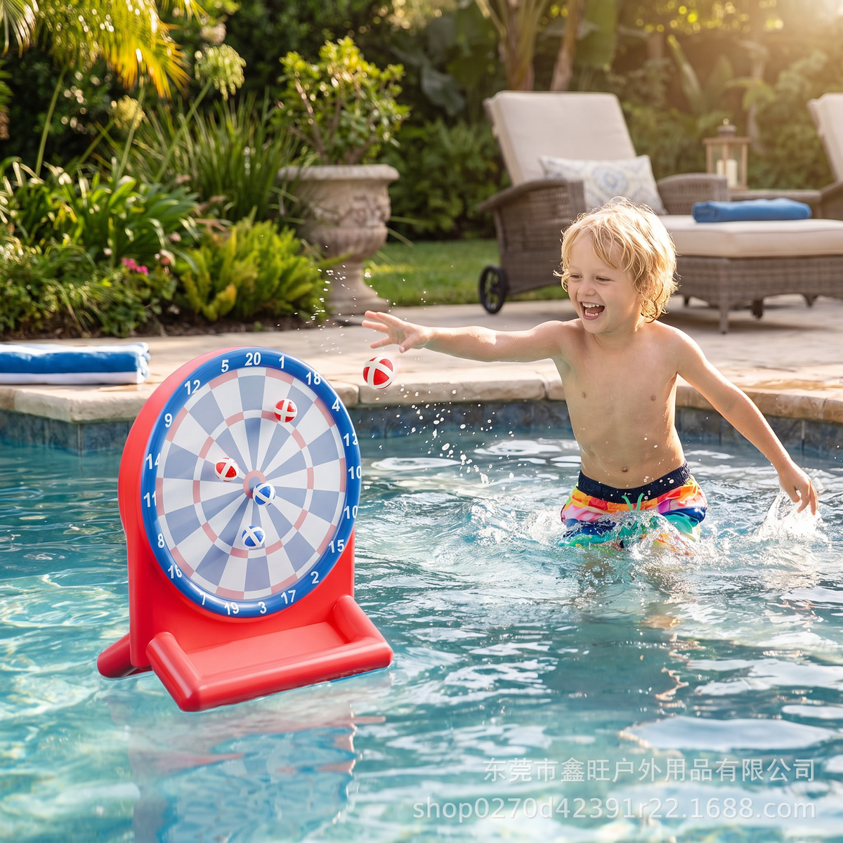 Opblaasbaar Water-Doelspel met Darts – Outdoor Werpspel voor de Tuin