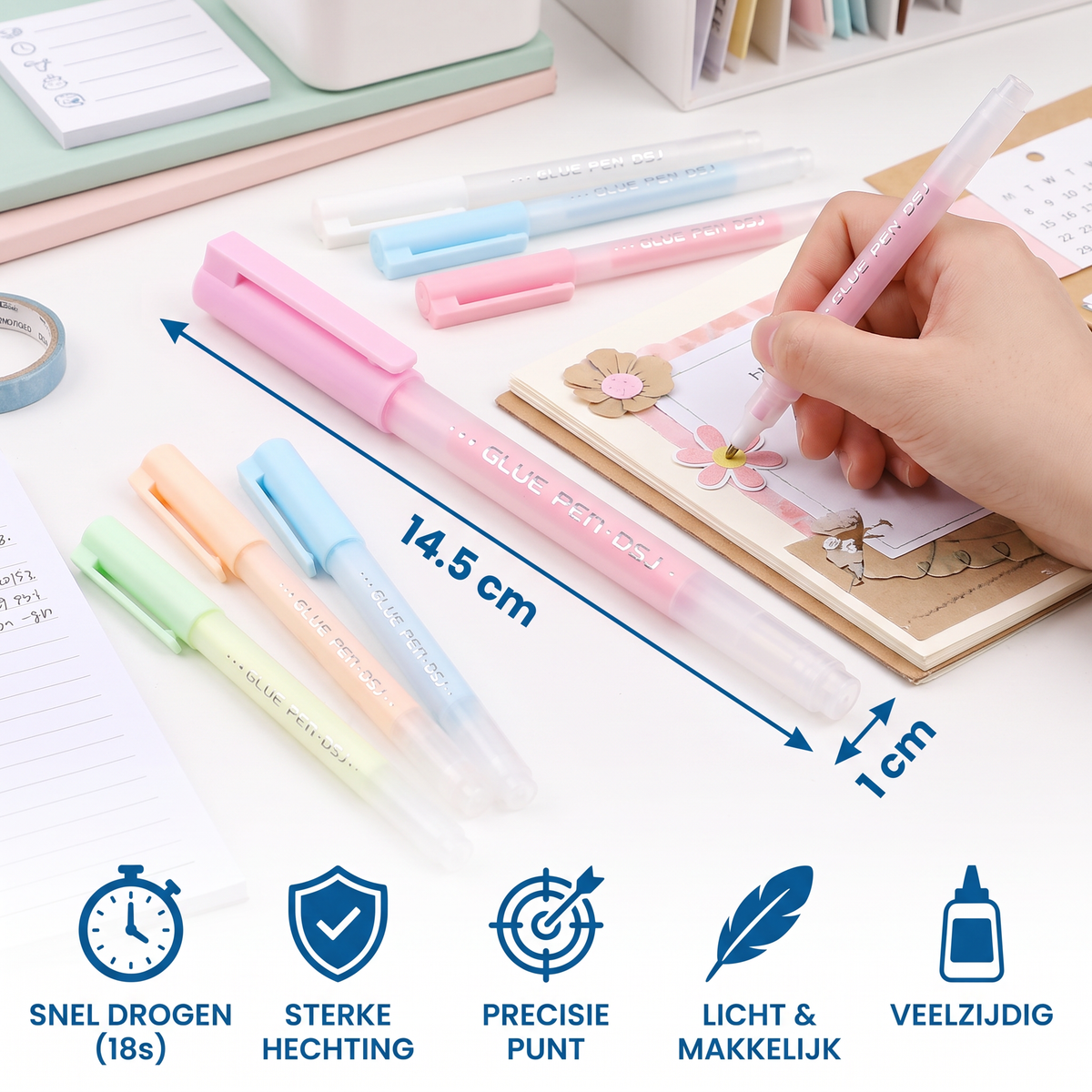 Precisie-Snel Drogen Lijmstift