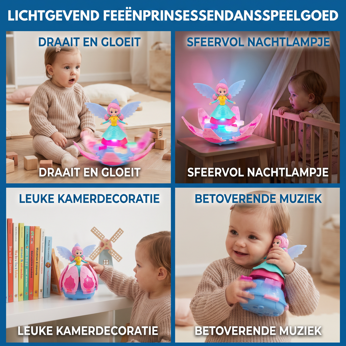 Lichtgevend Feeënprinsessendansspeelgoed